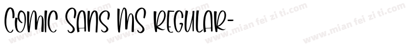 Comic Sans MS regular字体转换